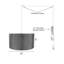 Luminaire suspendu cylindrique à 1 lumière Omosee-1161733189