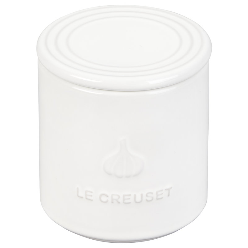 Le Creuset Signature 14 oz. Garlic Keeper, White