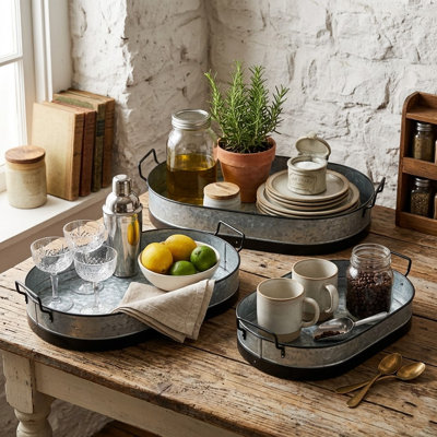 Smanatha Metal Tray - Set of 3
