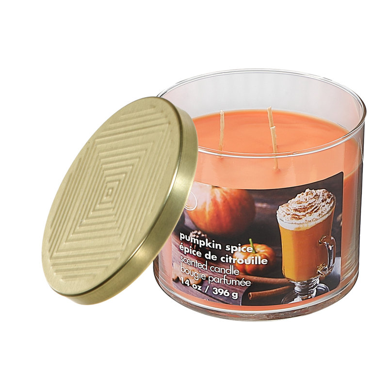 Bougie pot citrouille parfumée