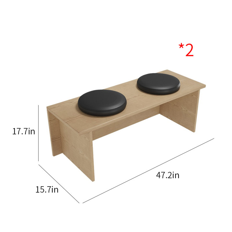 Banc rembourré en similicuir Neylan