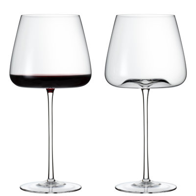 Wine Enthusiast Fleur Handblown Pinot Noir Wine Glass