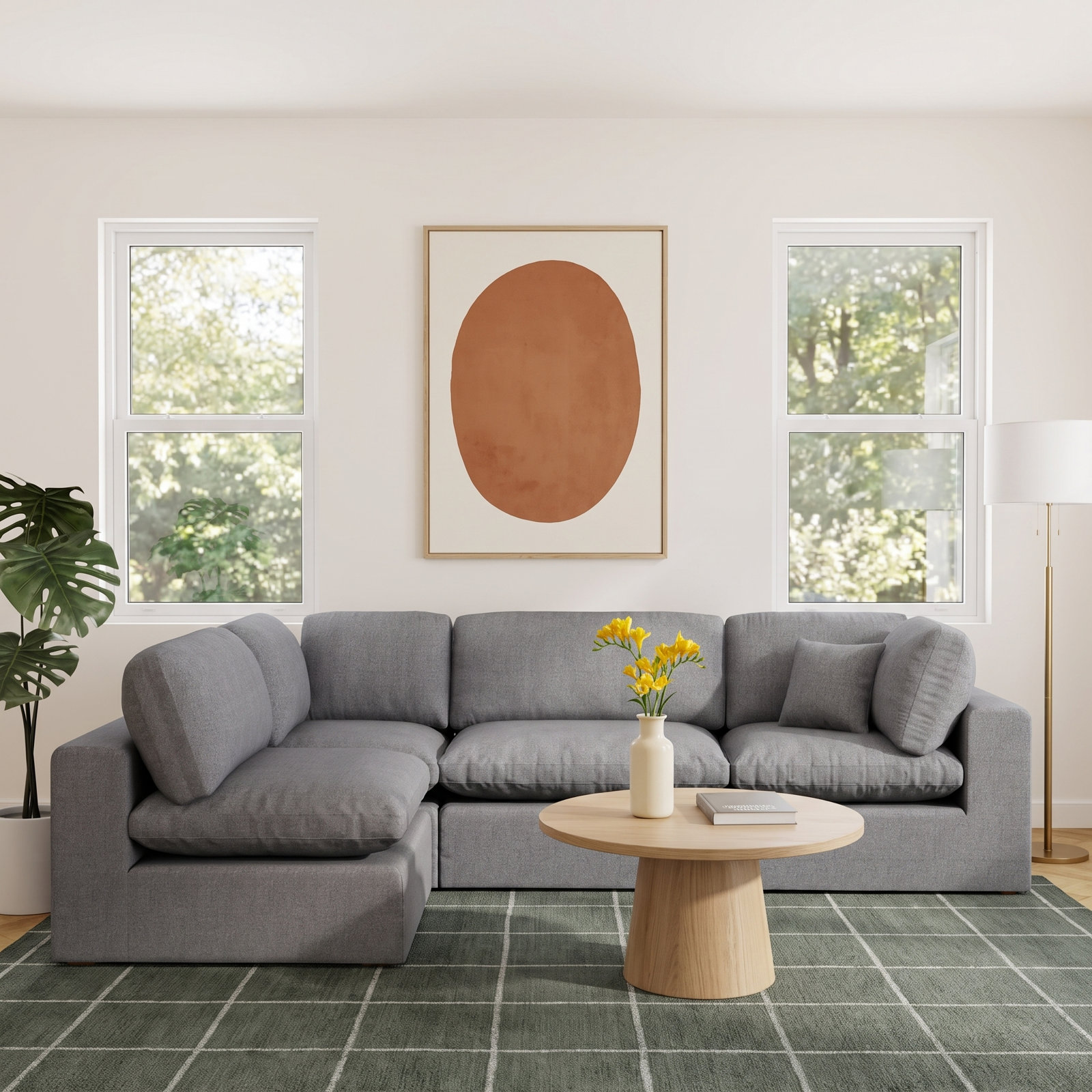 Jossa Modular Sectional, Gray