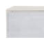 Armoire console Ansaldo blanc perle et argent scintillant
