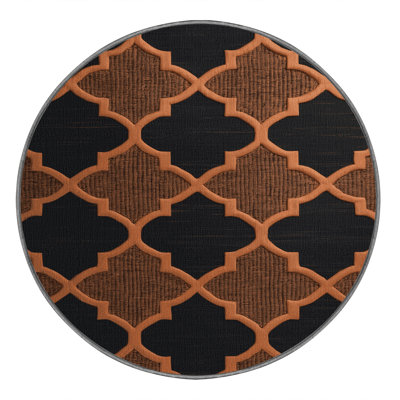 Machine Washable Trellis Purple Area Rug