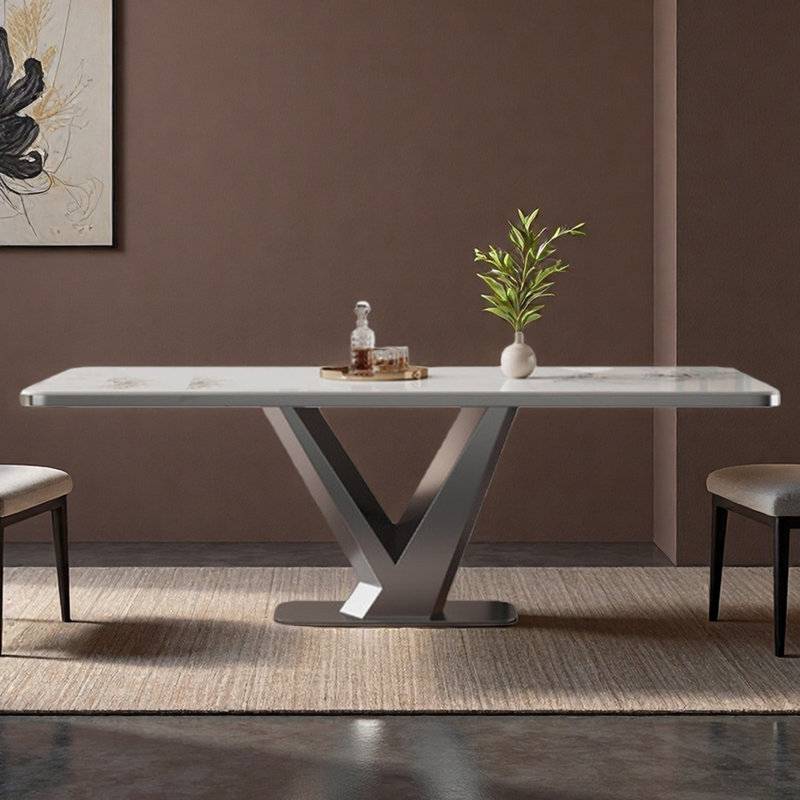 Table de salle à manger rectangulaire, H 29,53 po x L 70,87 po x l 35,43 po