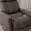 Fauteuil inclinable et oscillant Global Home avec appui-tête et repose-pieds réglables manuellement en similicuir Bentley-410378951