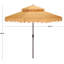 Parasol d'extérieur festonné inclinable 101 po Poppy-482079431