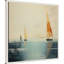 Impression sur toile encadrée, "Minimalist maritime bateaux II" par Irena Orlov-2131951708