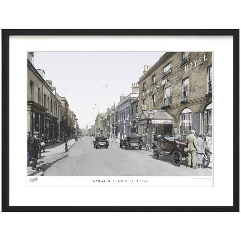 Warwick, High Street 1922 - Single Picture Frame Print, 40cm H x 50cm W x 2.3cm D