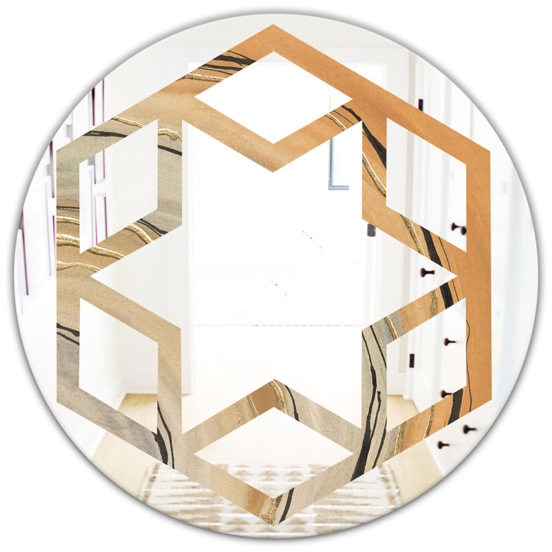 Miroir mural Hexagon Star Canion II Eclectic, H 24 po x l 24 po