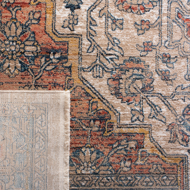 Rumsey Performance Oriental Rug, Square 6'7"