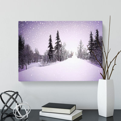 Pine Tree Forest Winter Vol.6 - Wrapped Canvas