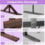 228cm W x 110cm D Solid Wood Arbour in Brown