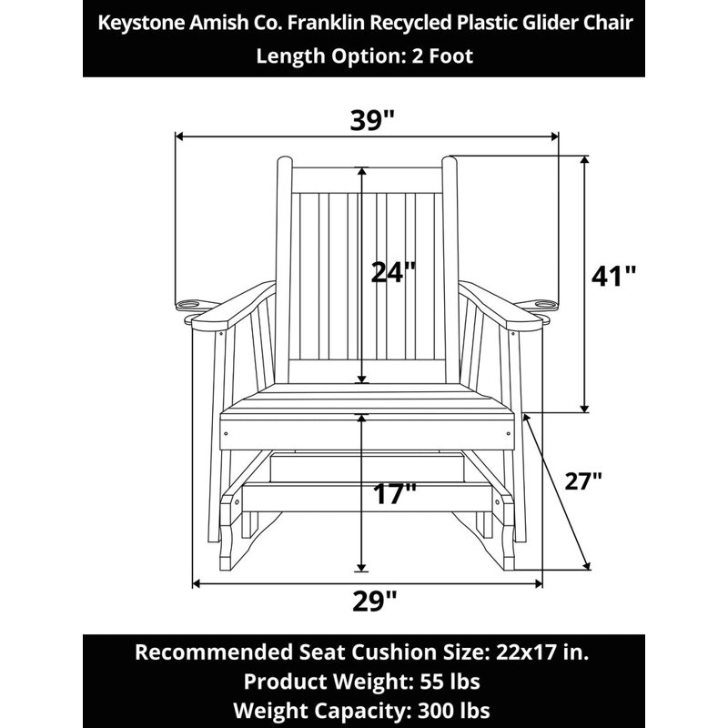Fauteuil oscillant en plastique recyclé Weber, Bleu