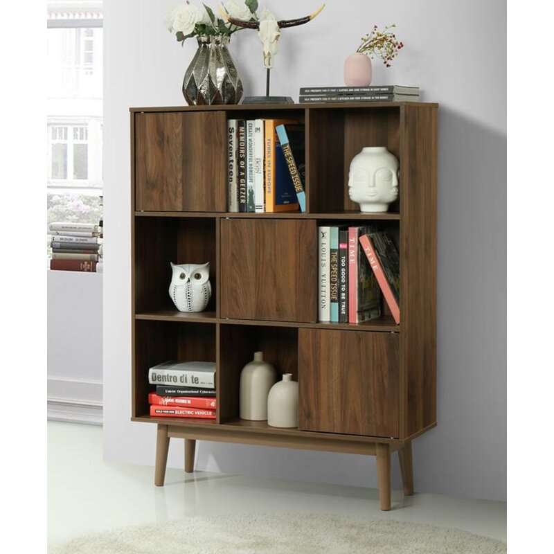 George Oliver Devos Storage Bookcase & Reviews | Wayfair