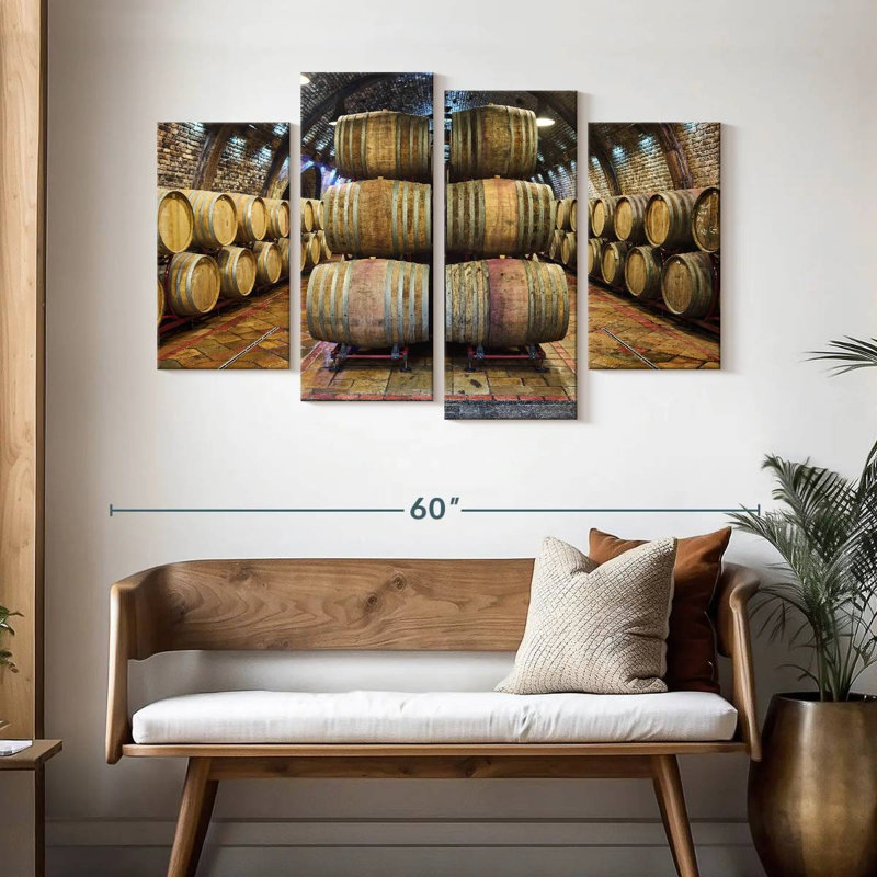 Barils à vin, H 32 po x l 52 po