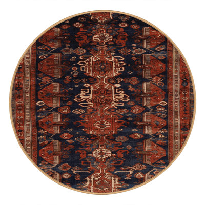 Machine Washable Turkish Brown Area Rug