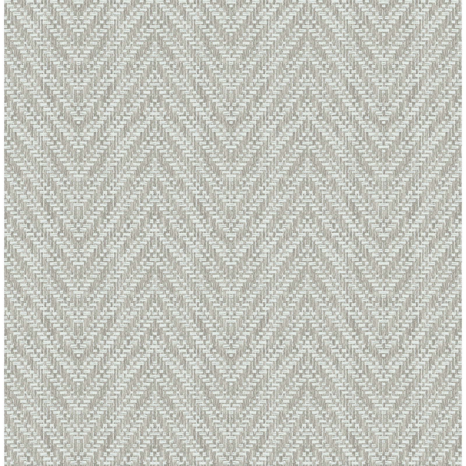 Ziggity Chevron Wallpaper, Gray