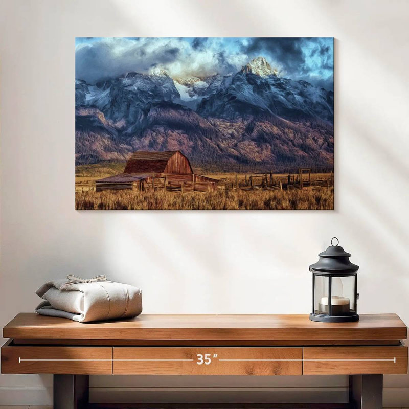 Lilie Mormon Barn en automne, H 16 po x l 24 po