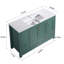 Meuble-lavabo luxueux avec lavabo en céramique et nombreuses options de rangement-401554184