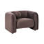 Allieana Armchair Allieana Velvet Dark Brown-121657961
