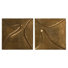 Wickham Metal Wall Panel Set-Smooth Golden
