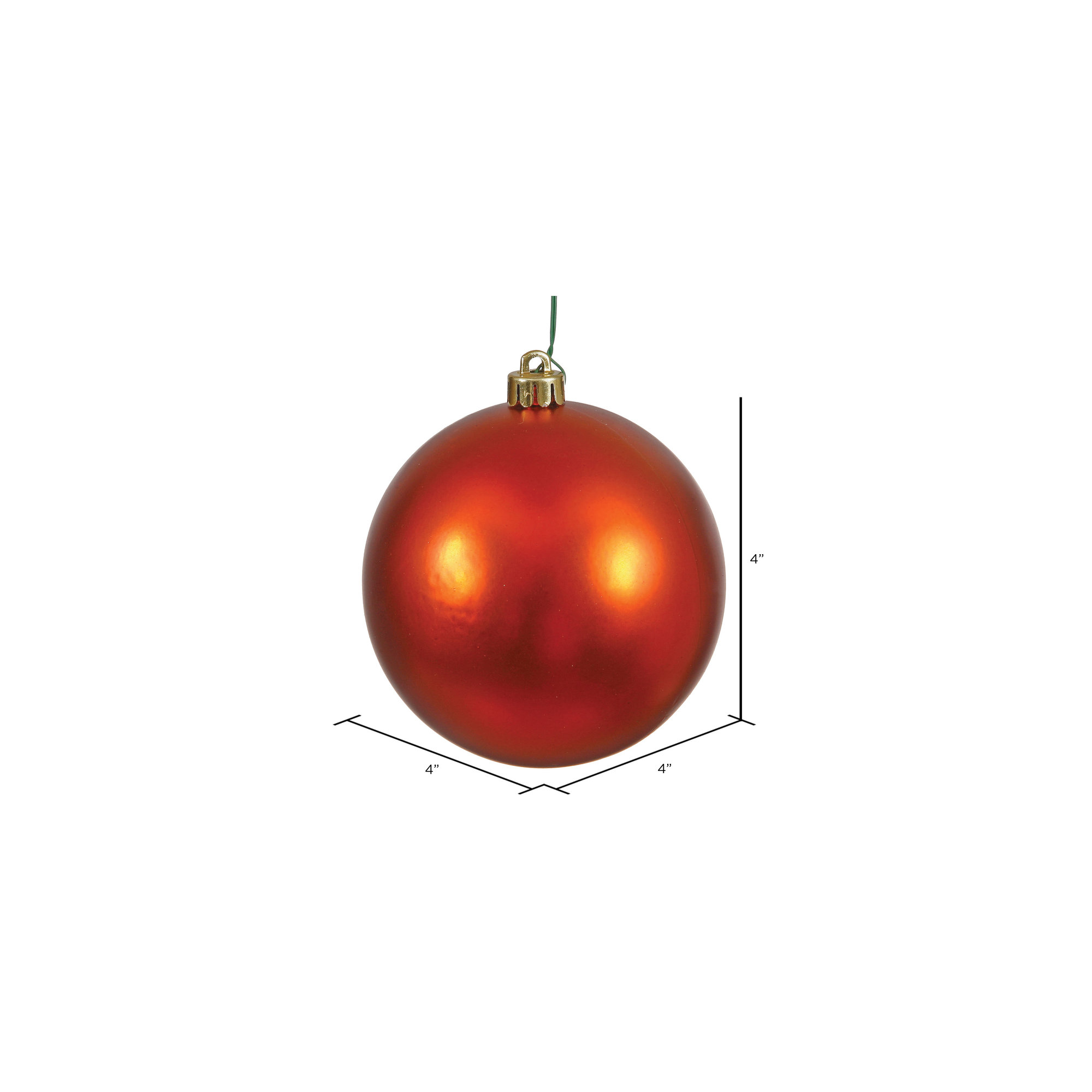 Holiday Décor Ball Ornament, Burn Org 