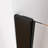 36'' W x 72'' H Frameless Hinged Shower Door with Clear Glass in Matte Black Finish