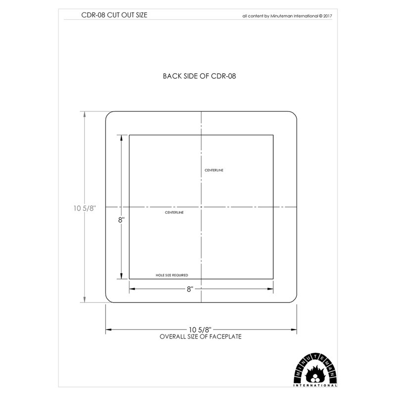 Foyer d'extérieur simple en fer, 8 po x 8 po