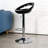 Plark White Adjustable Stool With Chrome Pedestal Base-1054666159