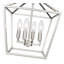 Plafonnier semi-encastré 4 lumières nickel satiné-1606109874