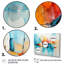 Collage Symphony I - 3 impressions sur toile tendue-590259846