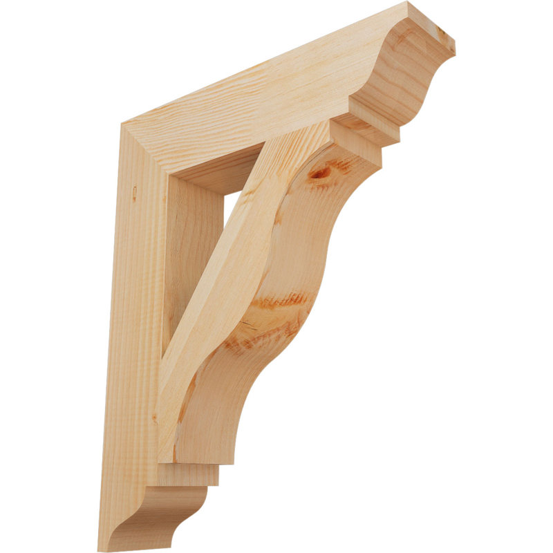 Support lisse 3 1/2 "x P 18" x H 22 ", sapin Douglas, H 22 po x l 3,5 po x P 18 po, Douglas, Lisse