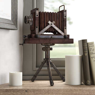 Vikesha Wood Camera Film Sculpture
