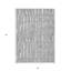 Tapis intérieur lavable abstrait gris et ivoire 3 pi x 5 pi