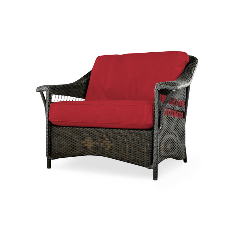 Nantucket Outdoor Lounge Chair, Sailcloth Salt, Mink