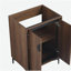 Meuble-lavabo 24 po avec lavabo supérieur, meuble-lavabo avec 2 portes à fermeture douce, meuble-lavabo simple-120102132