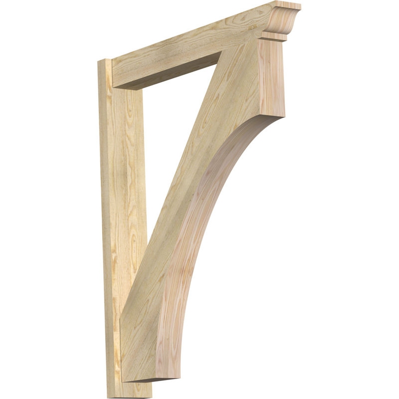 Persienne en bois Westlake, Sapin Douglas de 8 po (sciage brut), P 38 po x H 46 po