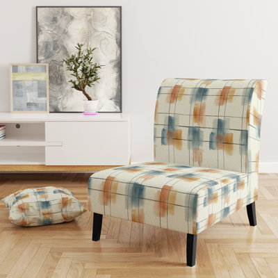 Fauteuil de chambre écossais rembourré Plaid