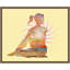 «Sitting Twist Yoga Pose Zen» par Tim Parker, reproduction d'art sur toile encadrée-206373311