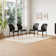 Faux Leather Solid Back Dining Side Chair With Stable Steel Legs, Set Of 4