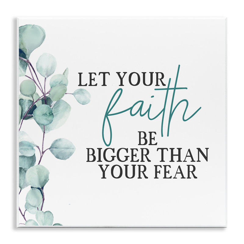 Reproduction d’art textuel, "Faith