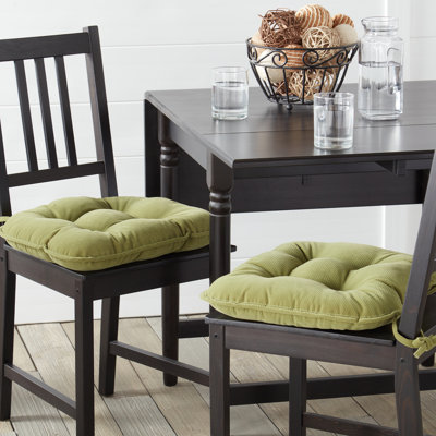 Indoor Reversible Tufted Corduroy Seat Cushion