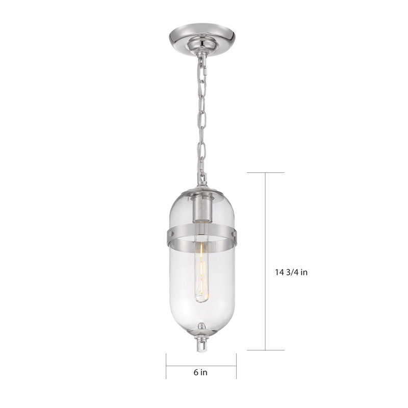 Chumasero 1 - Light Single Pendant, Polished Nickel