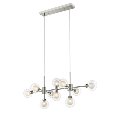 Joellen 10 - Light Satin Nickel Kitchen Island Pendant