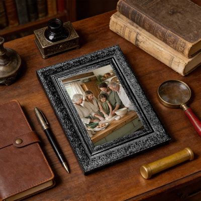 Black 3 PCS Clean Line Picture Frame for 8" x 10" Photos and Memory Display