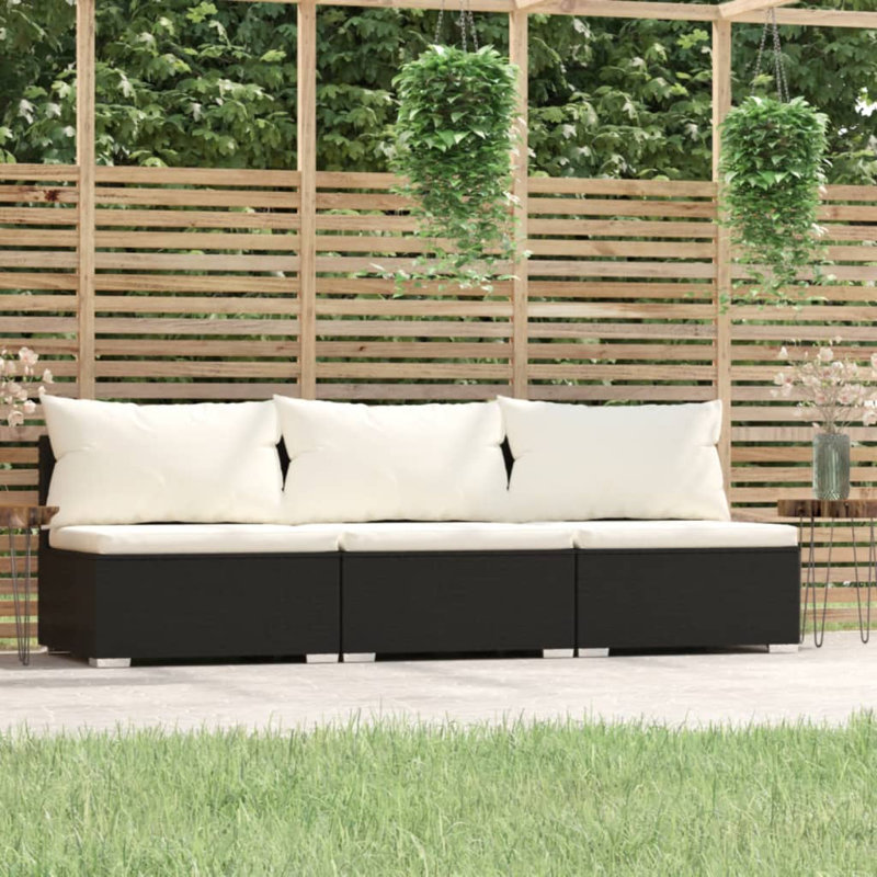 82.7" Wide Rectangle Patio Sofa with Cushions