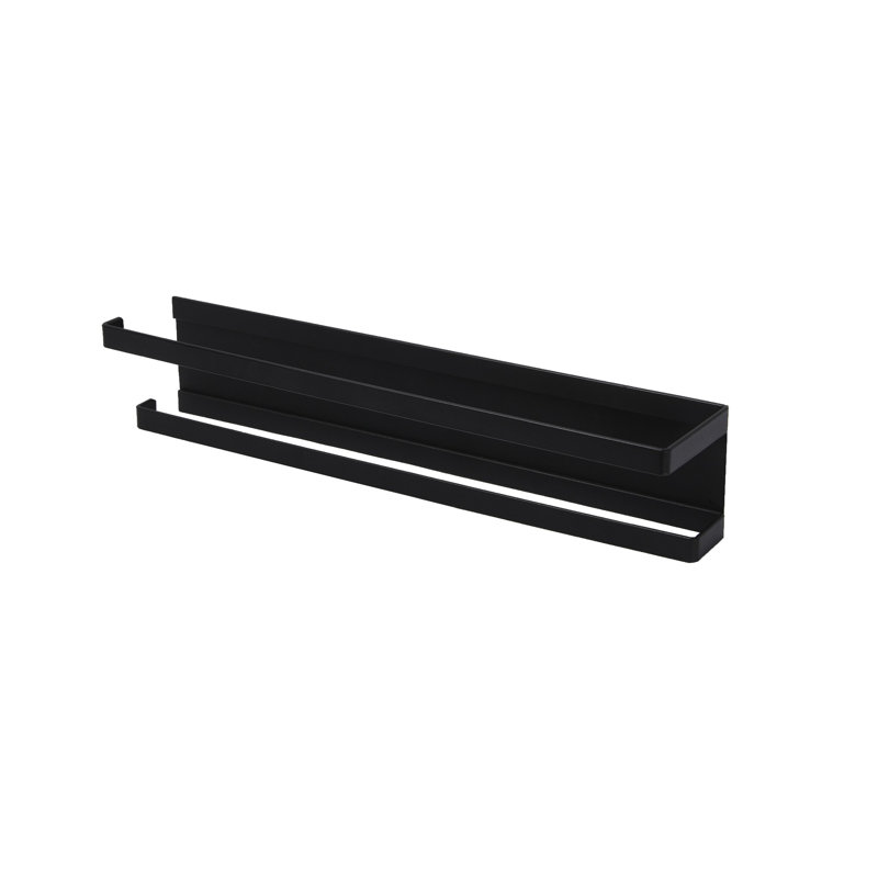 Miffin Metal Wall / Under Cabinet Mounted Paper Towel Holder, Black