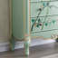 Armoire d'appoint en bois manufacturé brun-vert massif